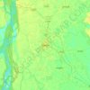 Tangail topographic map, elevation, terrain