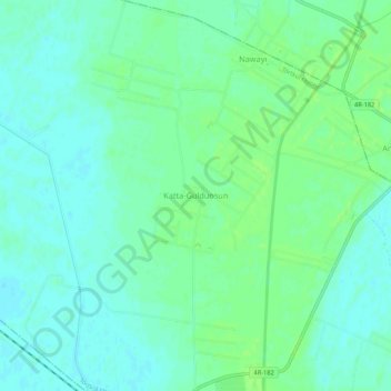 Katta-Guldunsun topographic map, elevation, terrain
