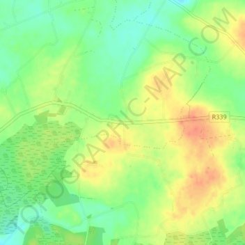 Menlough topographic map, elevation, terrain