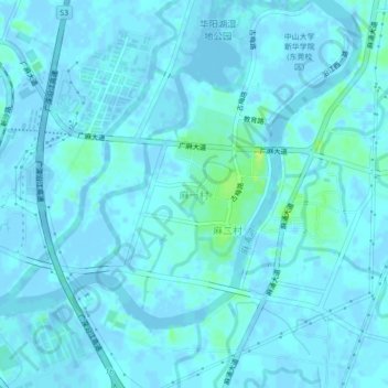 麻一村 topographic map, elevation, terrain