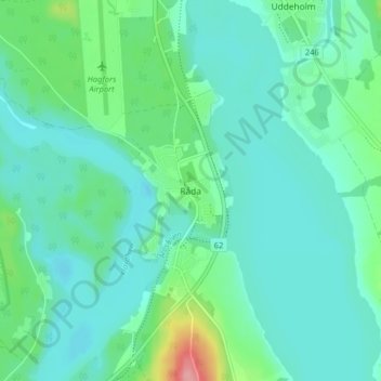 Råda topographic map, elevation, terrain