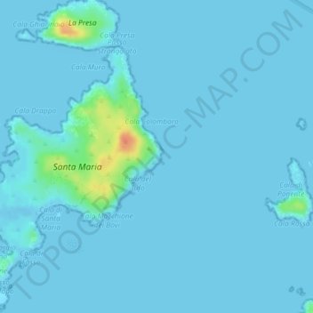 Faro di Punta Filetto topographic map, elevation, terrain