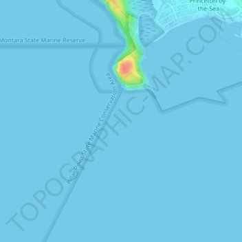 Mavericks topographic map, elevation, terrain