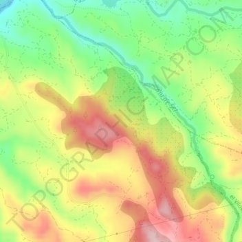 les Garrigues topographic map, elevation, terrain