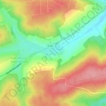 Le Capucin topographic map, elevation, terrain