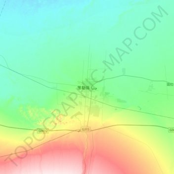 Chira topographic map, elevation, terrain