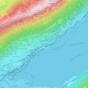 Bruedersmatta topographic map, elevation, terrain