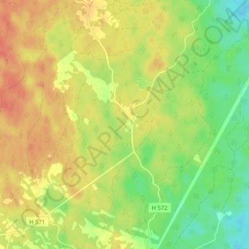 Gadderås topographic map, elevation, terrain