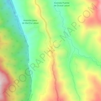 Latuvi topographic map, elevation, terrain