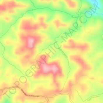 Uraba topographic map, elevation, terrain