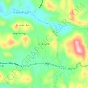 Kobbewala topographic map, elevation, terrain
