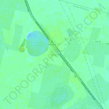 Sevigné topographic map, elevation, terrain