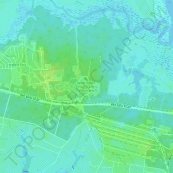 Naval Nuclear Power Training Command topographic map, elevation, terrain