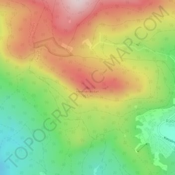 Hennenkobel topographic map, elevation, terrain