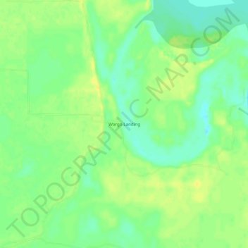 Wargo Landing topographic map, elevation, terrain