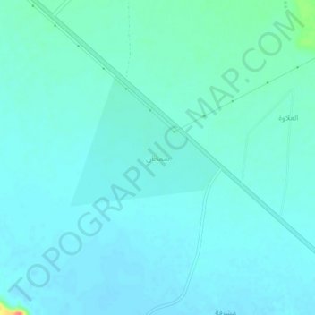 Samhan topographic map, elevation, terrain