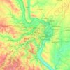 St. Louis topographic map, elevation, terrain