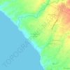 Pangkung Tibah topographic map, elevation, terrain
