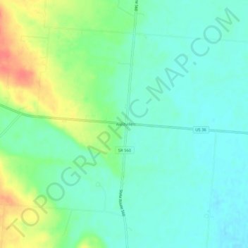 Westville topographic map, elevation, terrain