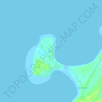Puro topographic map, elevation, terrain