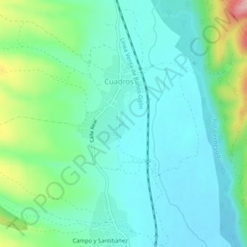 El Coto topographic map, elevation, terrain