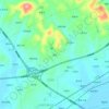 周桂 topographic map, elevation, terrain