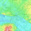 Hambourg topographic map, elevation, terrain