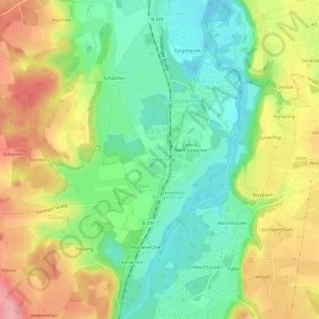 Lengloh topographic map, elevation, terrain