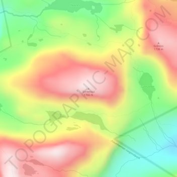 Simlenosi topographic map, elevation, terrain