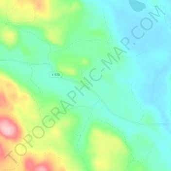 Rensjön topographic map, elevation, terrain