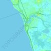 Bentota topographic map, elevation, terrain
