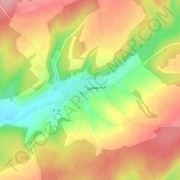 Champ Saint-Père topographic map, elevation, terrain