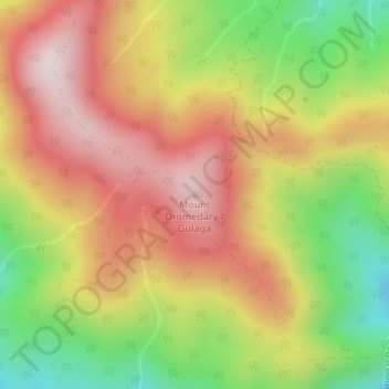 Mount Dromedary / Gulaga topographic map, elevation, terrain