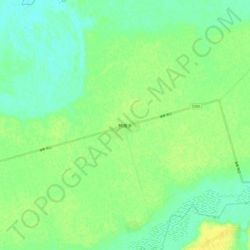 Yanan topographic map, elevation, terrain