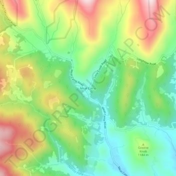Meat Camp topographic map, elevation, terrain