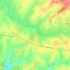 Les Hausseaux topographic map, elevation, terrain