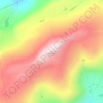 Liabrekulen topographic map, elevation, terrain