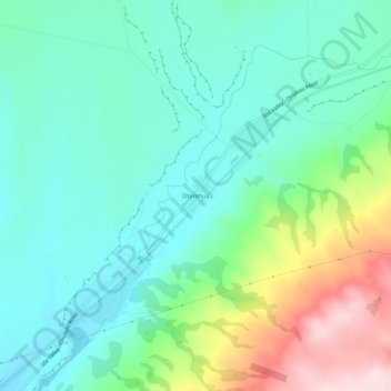 Oturehua topographic map, elevation, terrain