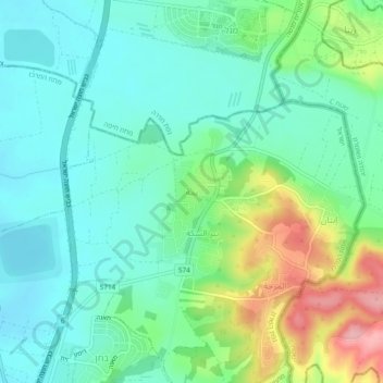 Yama topographic map, elevation, terrain