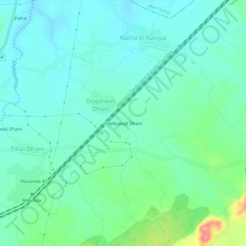 Khetkawali Dhani topographic map, elevation, terrain