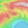 Mont Bastide topographic map, elevation, terrain