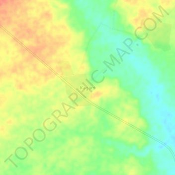 Kagam topographic map, elevation, terrain
