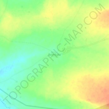 Bombala topographic map, elevation, terrain