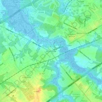 Mount Royal topographic map, elevation, terrain