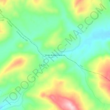 Venta de Agramaderos topographic map, elevation, terrain