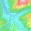 La Glière topographic map, elevation, terrain