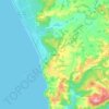 Muriwai topographic map, elevation, terrain