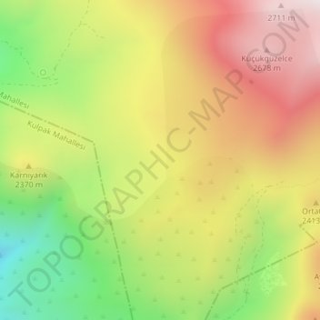 Sekiliyurt topographic map, elevation, terrain