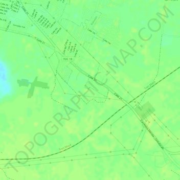 Santa Rita topographic map, elevation, terrain