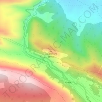 Valdemoro topographic map, elevation, terrain